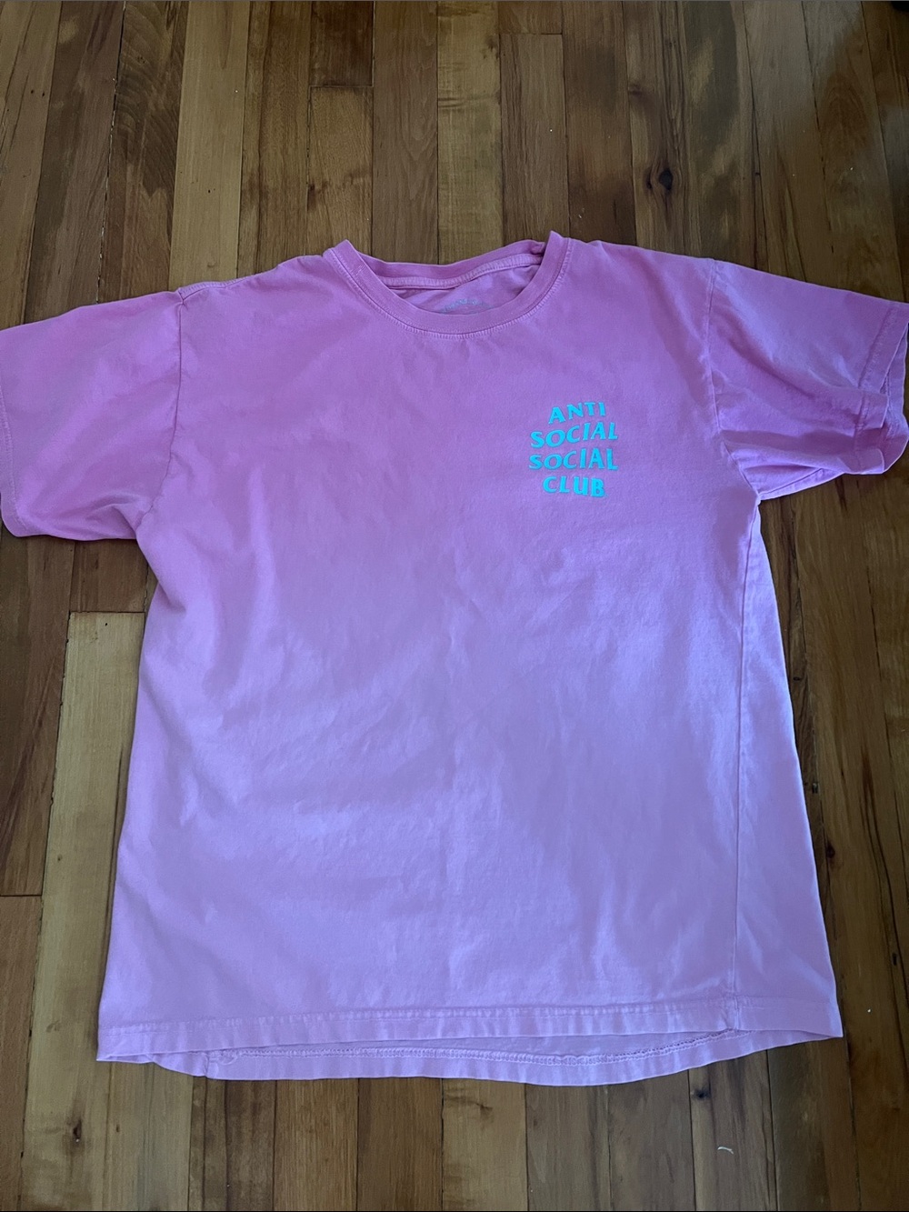 Anti Social Social Club T shirt Pink Ombré Large - Picture 2 of 4